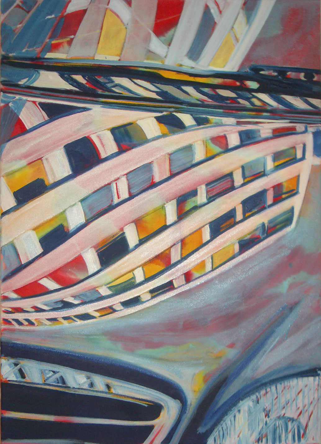 Car Facade, 50 x 70 cm, Oil on Canvas, 2007 © Stefanie Bürkle - VG Bild-Kunst