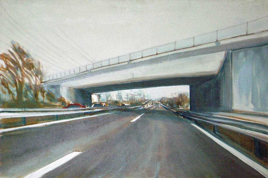 A 44, Oil on Canvas, 110 x 75 cm, 1995 @ Stefanie Bürkle - VG Bild-Kunst