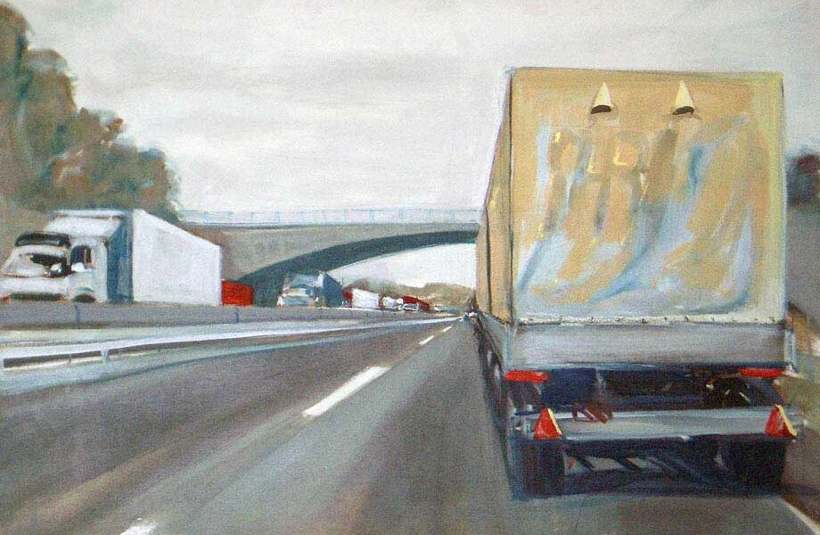 A 45, Oil on Canvas, 110 x 75 cm, 1995 @ Stefanie Bürkle - VG Bild-Kunst