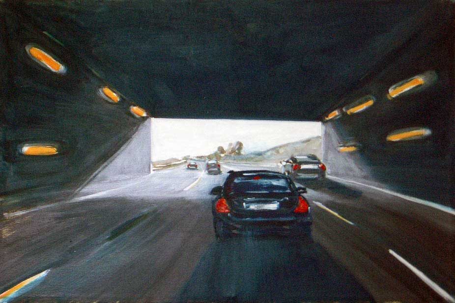 A 33, Oil on Canvas, 110 x 75 cm, 1995 @ Stefanie Bürkle - VG Bild-Kunst