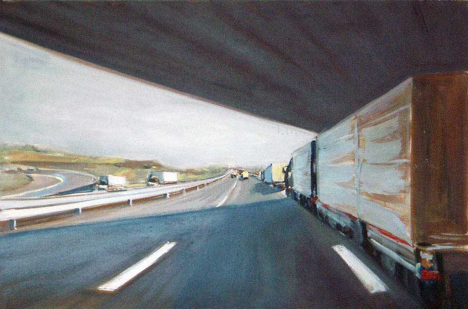 A 49, Oil on Canvas, 110 x 75 cm, 1995 @ Stefanie Bürkle - VG Bild-Kunst