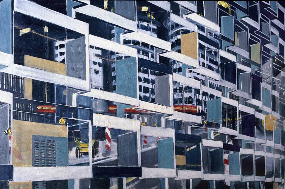 Beirut - Berlin, 190 x 130 cm, Oil on Canvas, 2003 © Stefanie Bürkle - VG Bild-Kunst