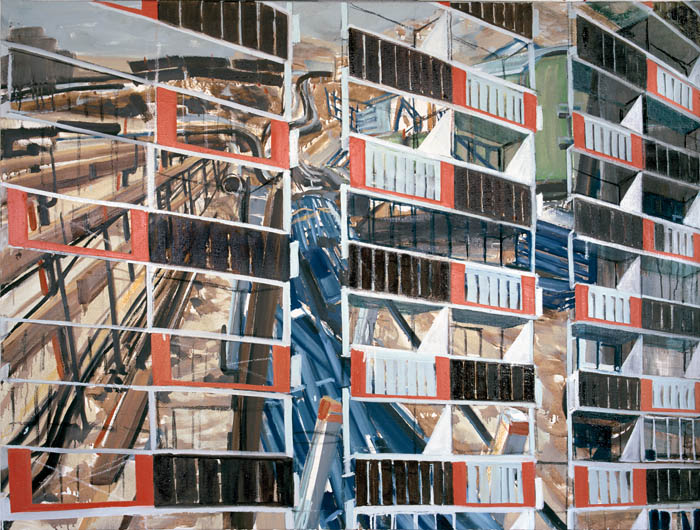 Façade III, 105 x 145 cm, Oil on Canvas, 2002 @ Stefanie Bürkle - VG Bild-Kunst