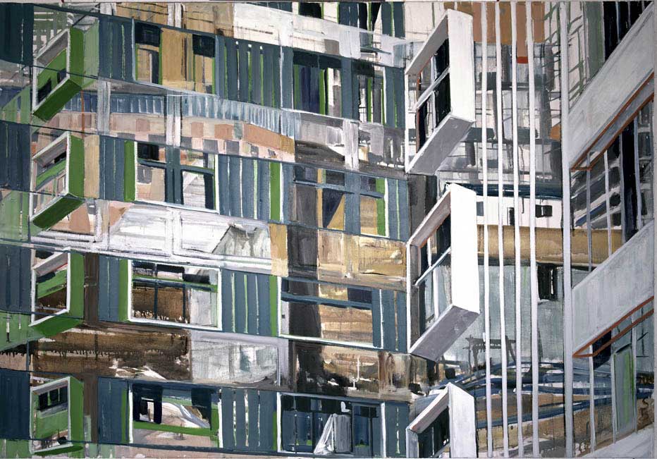 Façade IV, 105 x 145 cm, Oil on Canvas, 2002 @ Stefanie Bürkle - VG Bild-Kunst