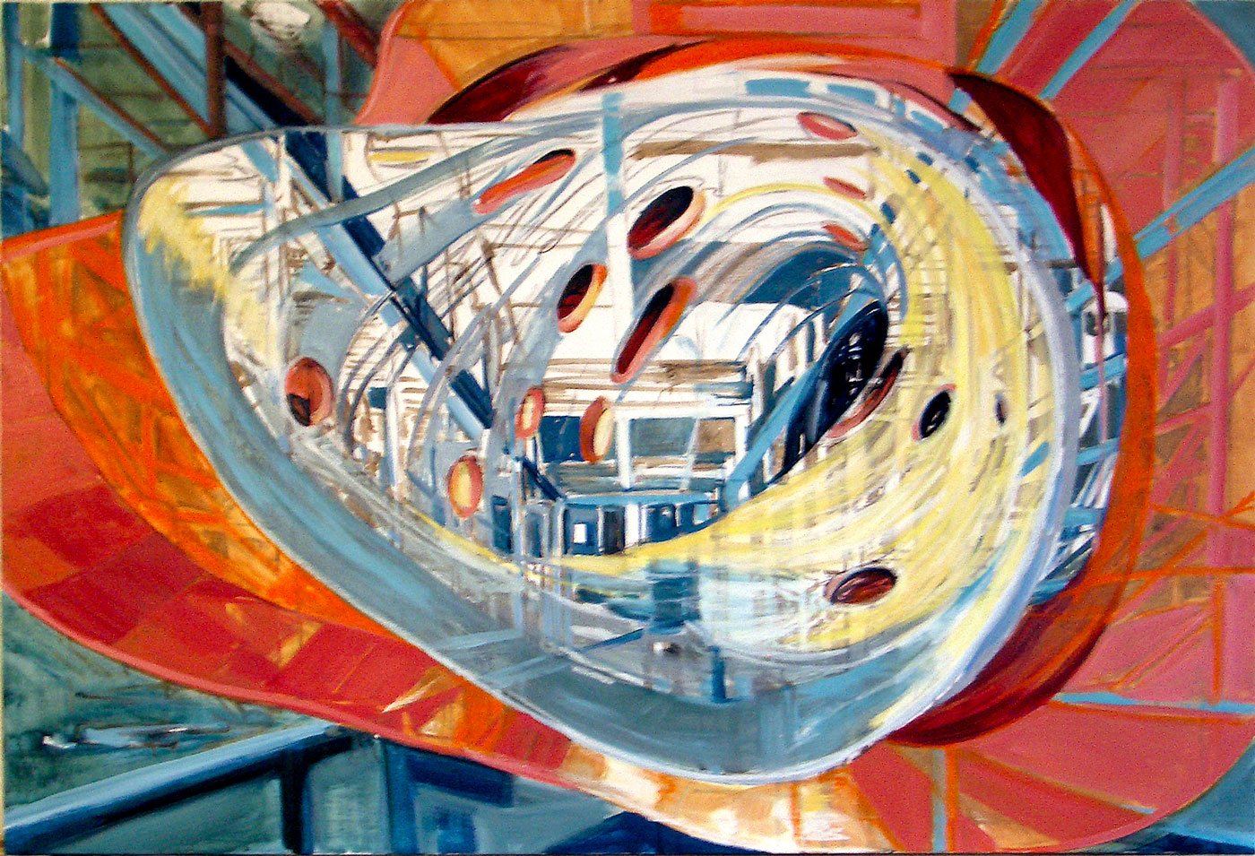 Urbicande II, 135 x 104 cm, Oil on Canvas, 2005 © Stefanie Bürkle - VG Bild-Kunst